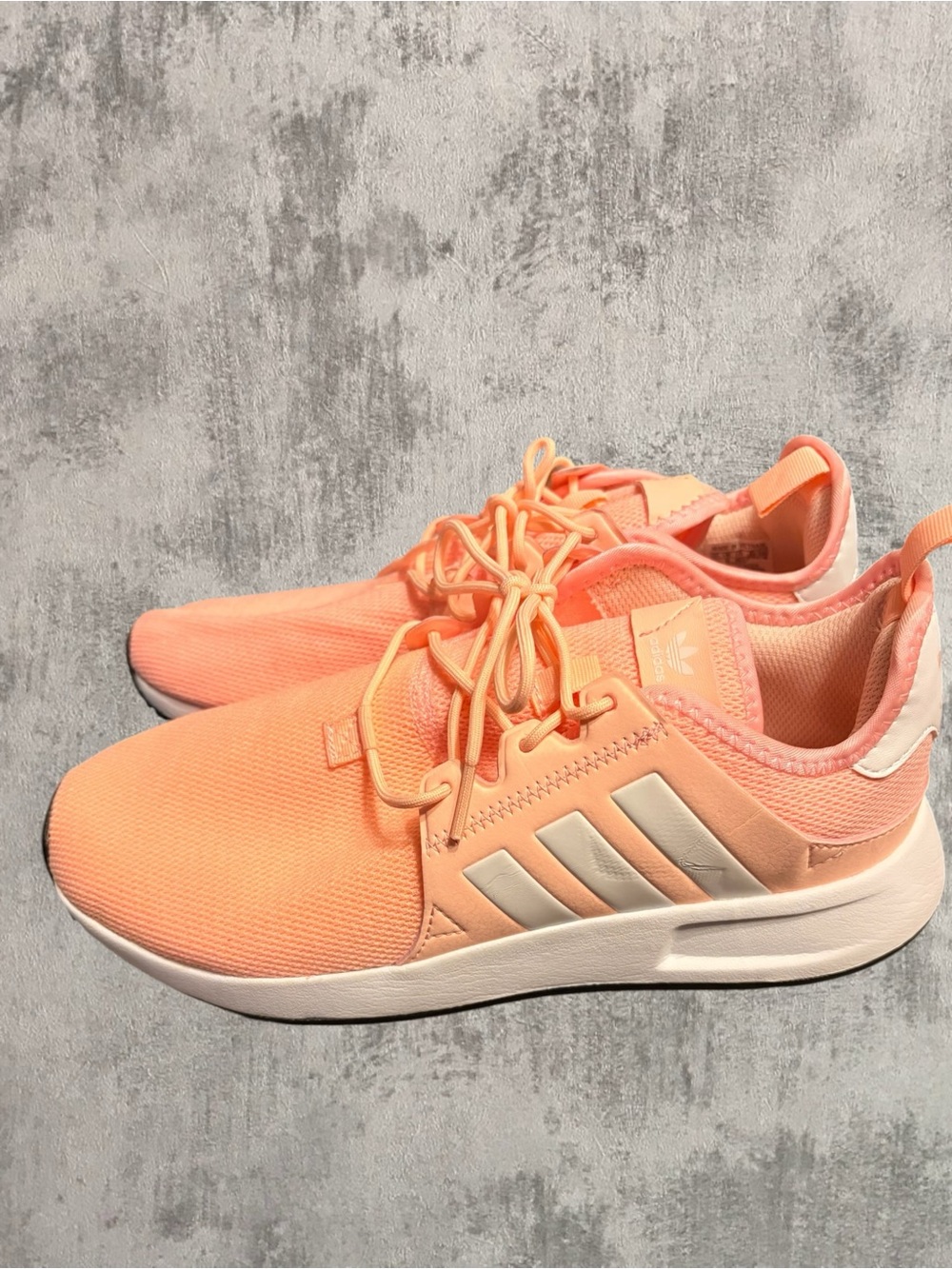 adidas Ortholite Women’s Peach Knit Lace-Up Sneakers. 6.5